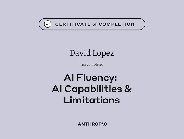 AI Capabilities and Limitations certificate, Anthropic Academy