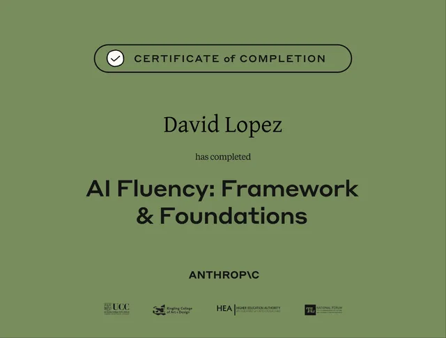 AI Fluency Framework Foundations certificate, Anthropic Academy