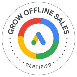 Google Ads Grow Offline Sales certificate, Google Digital Academy (Skillshop)
